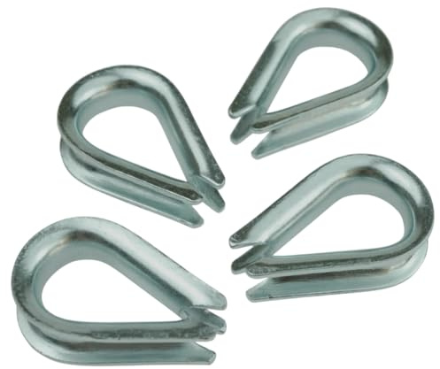 pokm toolsmarket- 5 Stk. Drahtseilkausche 12mm verzinkt – EU Qualität - Kauschen für Seile & Drahtseile - Kausche galvanisch verzinkt