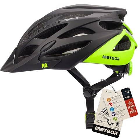 meteor® Marven Fahrradhelm Herren Damen Kinder-Helm MTB rollerhelm mädchen kinderfahrradhelm für Downhill rennradhelm Mountainbike Inliner skaterhelm BMX fahradhelm Scooter Jungen Bike Helmet