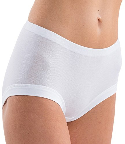 HERMKO 1140 5er Pack Damen-Taillenslip Kochfest mit Tunnelzug Schlüpfer Bio-Baumwolle
