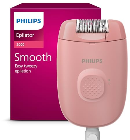 Philips Epilierer Series 2000, kabelgebundener Epilierer, Haarentfernungsgerät, Modell BRE229/00, Schwarz