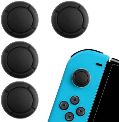 4-Stück Controller Stick Aufsätze für Nintendo Switch Joystick Kappen,Nintendo Ersatzteile für Switch Joy Con Kappen Nintendo Switch Zubehör Controller,Verbessertes Gamer Spielerlebnis Thumbsticks