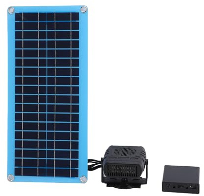 Fockety Solarheizung für Gewächshaus, Schnelle Erwärmung, Solarpanel, Gewächshausheizung, 30 W, Verstellbare Solarbetriebene Heizung mit Monokristallinem Solarpanel für Haustierhaus,