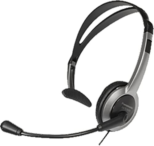 Panasonic RP-TCA430E-S Headset für alle Telefone mit 2,5mm Klinken-Anschluss, silber/schwarz