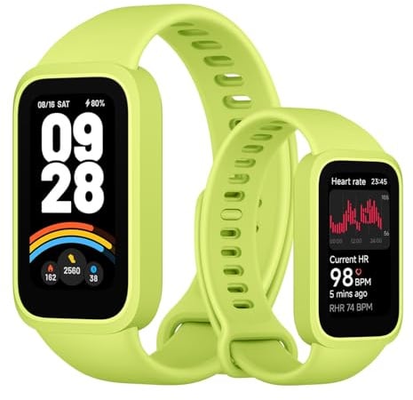 XIAOMI Smart Band 9 Active Green Uhr. 37mm TFT, 450 Nits, 18 Tage Akku, 50 Sportmodi, SPO₂-Sensor, 5ATM Wasserdicht