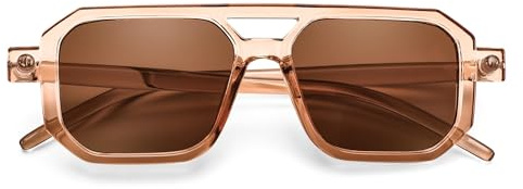 FEISEDY Kinder Retro 70er Jahre Sonnenbrille Flach TPEE UV400 Schutzbrille für Kleinkind von 0-6 Jahre B0188