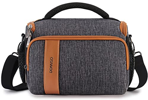 DOMISO SLR DSLR Kameratasche Wasserdicht Fototasche, Grau
