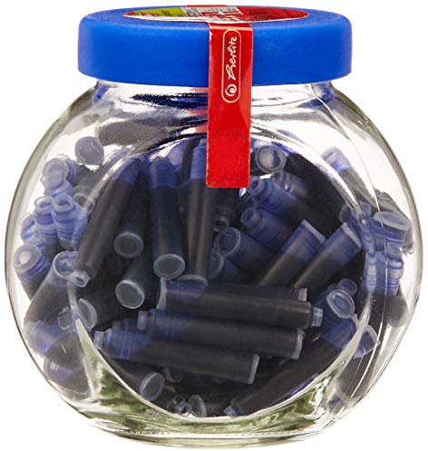 Herlitz Tintenpatronen Im Glas mit Schraubverschluß, 100 Stück (100)