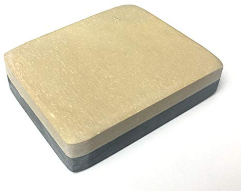 Schleifstein Belgischer Brocken gelb mit Edelsteinen Grösse 3 (23-27 cm²) Damast-Messer-Schärfer