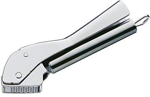 WMF Profi Plus Knoblauchpresse Edelstahl 17,5 cm, Cromargan Edelstahl teilmattiert, spülmaschinengeeignet