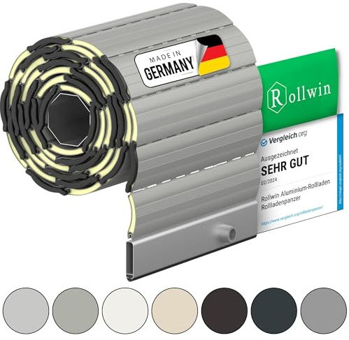 Rollwin ROLLADEN ALU nach Maß Rolladenpanzer Aluminium Rollladenpanzer Lamelle mit Rollladendämmung Rollladenfenster Rollladentür Rollladen DEUTSCHE Produktion zum Einbauen Hier Konfigurieren »»
