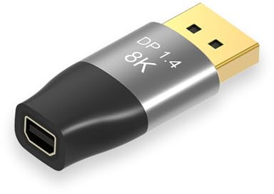 xiwai Mini DisplayPort 1.4 8K 60hz Buchse Adapter Ultra-HD UHD 4K 144hz auf DP Stecker 7680 * 4320 für Video PC Laptop TV