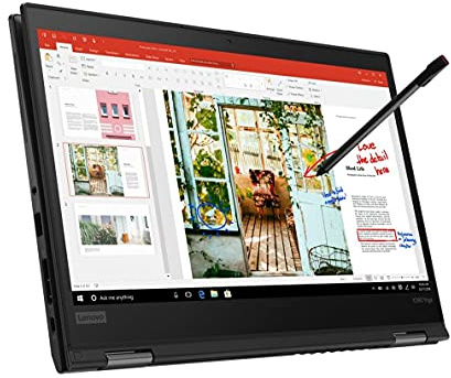 Lenovo ThinkPad X390 Yoga 13,3 Zoll Touch Display Intel Core i5 8265U 512GB SSD Festplatte 16GB Speicher Windows 11 Pro inkl. Digitizer Stift Webcam Notebook Laptop (Generalüberholt)