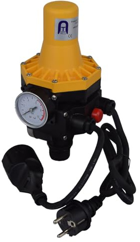 Agora-Tec® Pumpen Steuerung Druckschalter Durchflusswächter mit Trockenlaufschutz DWv-3 verkabelt