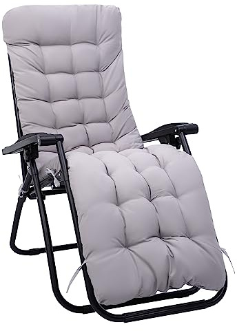 Liegenauflage,Gartenliege Auflage,170x53x8cm Polsterauflage für Deckchair Sonnenliege,Balkonliege,Kissen für Liegestuhl, Tragbarel liegen auflagen Gartenliegen,Ersatz-Schaukstuhl Bank und Liegestuhl