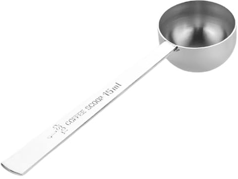 EIHI 1 Stück Kaffeelöffel Portionierer, 15Ml Dosierlöffel, Kaffeelot, Kaffeeportionierer, Edelstahl Kaffeelöffel 15Ml Kaffee Messlöffel Mit Langem Griff