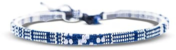 Made by Nami Surfer Fußband Damen & Herren - Dünnes Boho Ethno Hippie Fußkettchen - Handmade Strand Festival Accessoires - 100% Wasserfest & Verstellbar - 100% Ökologische Baumwolle