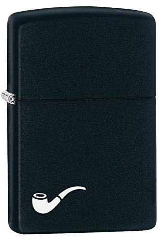 Zippo Sturmfeuerzeug - Black Pipe Lighter, Black Matte, Color Image - Nachfüllbar - Wiederverwendbar - Windfestes Design - Geschenkbox - Made in USA