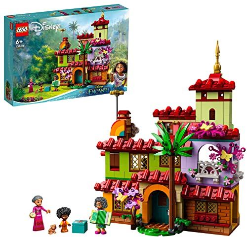 LEGO 43202 Disney Das Haus der Madrigals, Encanto, Spielzeug zum Bauen aus Encanto, Puppenhaus mit 2 Mini-Puppen, 1 Mikro-Puppe und Tieren, Geschenk für Kinder