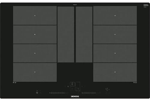 Siemens iQ700 Induktionskochfeld 80 cm flächenbündig schwarz EX801LYC1E | varioInduktion Plus, Dual lightSlider, Bratsensor Plus, Intelligente flexZonen, Überblick über, Kindersicherung, Glaskeramik