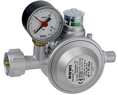Rowi Gas Druckregler mit doppelter Überdrucksicherung; HGD 1/2 D 3 03 02 0002