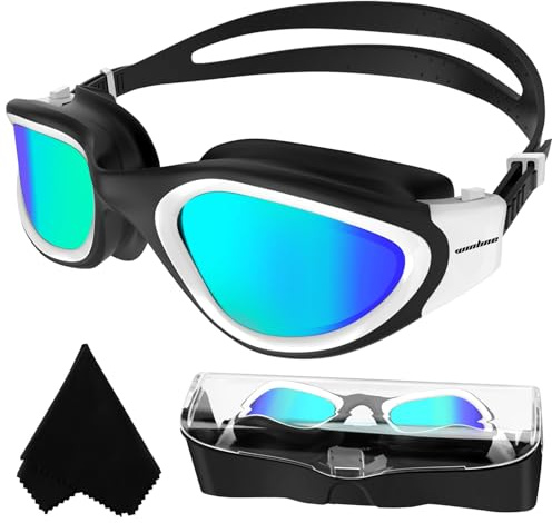 Winline Schwimmbrille Erwachsene Jugendliche,Anti-Beschlag-UV-Schutz Wasserdicht klare Sicht einfach einzustellen mit weichen Nasenstegen für Herren Damen