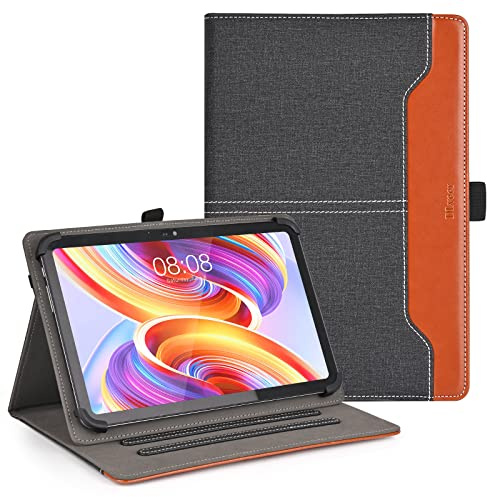 Universal Hülle für 10-11 Zoll Tablet, PU Leder Multi-View Case mit Tasche | Kompatibel mit 11 Zoll Tablet SVITOO,TABWEE,10 Zoll Tablet Whitedeer,AWOW,Laptok,RebotAi,Hasskya,Pritom,TPZ,Aobante,Schwarz