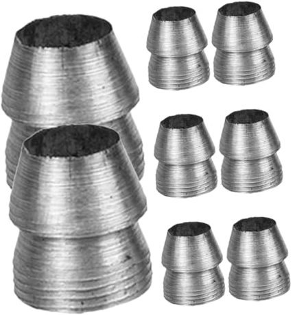 Happyyami 8 Stück Axtstielkeile aus Eisen Runde Metallkeile zur Verstärkung von Gartengeräten Leichte Befestigung für Holzarbeiten und Handwerkliche Montage