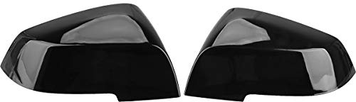 KYYET Türspiegel-Abdeckungen, Ersatz-Rückspiegel-Abdeckungen für F20, F22, F23, F30, F31, F32, F33, F36, F87, M2, X1, E84 (glänzend schwarz)