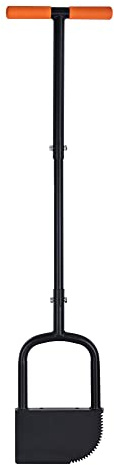 BARAYSTUS Sägezahn Kantenschneider Rasenwerkzeug, Langstieliges Unkrautabzieher für Rasenkanten, Halbmond-Sägezahnkantenschneider, Height Adjustable Garden Edger Tool