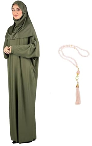 Modish Group Damen Gebetskleidung Mit Hijab Rosenkranz, Muslim Kleidung Für Frauen, Türkisch Muslimische Lang Kleider Set, Abaya Jilbab, Islamische Burka, Ramadan