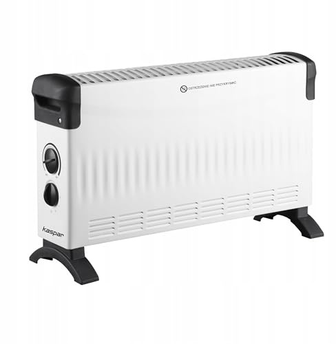 KASPAR Konvektor Heizung Heizgerät Heizkörper Mit Thermostat Und 3 Heizstufen 750 1250 2000 W Elektrische Heizung Elektroheizung Weiß