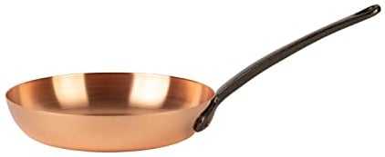 Cuisine Romefort | reine Kupferpfanne dickwandig | Pfanne aus massivem Kupfer ohne Beschichtung (M | 24 cm)