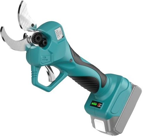 Akku-Astschere Professionelle Passend für Makita 18V Akku mit LCD Anzeige und bürstenlosem Motor Max 40mm Schneiddurchmesser Für Zweige, Sträucher und Stämme (Ohne Akku)