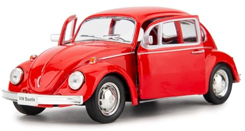 imtfzct 1/36 Volkswagen Käfer (VW Beetle) Casting Auto Modell, Zinklegierung Spielzeug Auto für Kinder, Zurückziehen Fahrzeuge Spielzeug LKW für Kleinkinder Kinder Jungen Mädchen Geschenk