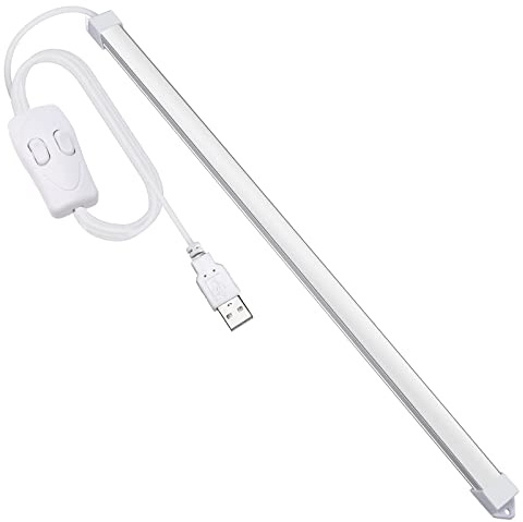 Milpoel USB LED Lichtleiste, 35cm, 3 Farbtemperaturen 3000K/4500K/6000K, 5V LED Tape Strip für Küche Schrank TV Computer (Extra Dünn F)