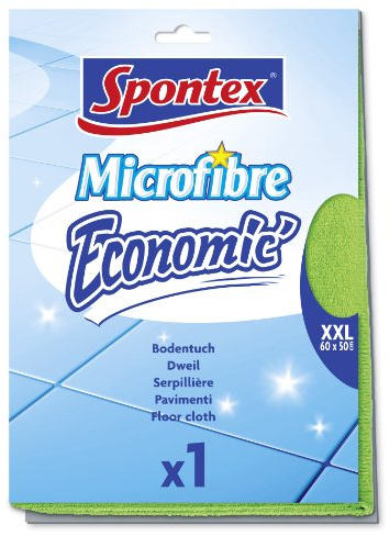 Spontex Microfibre Economic Bodentuch, 1er Pack – XXL Mikrofaser-Bodentuch
