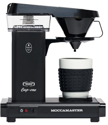 Moccamaster Cup-One, Kaffeemaschine Filtermaschine, Kaffeemaschine Klein 2 tassen, Kaffeefilter, Matt Black