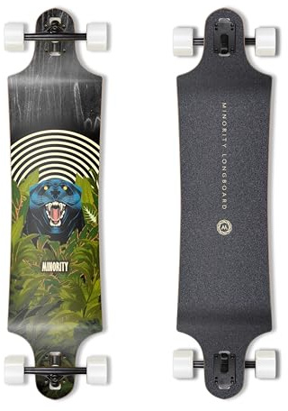 MINORITY Downhill Longboard-Skateboard aus Ahornholz, 101,6 cm Fallmulde, hergestellt für Cruising-Fahrten