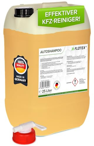 Flotex - Autoshampoo Konzentrat im praktischen 25L Kanister | Autoshampoo für Hochdruckreiniger | Autoreiniger für PKW, LKW, Wohnmobil und Motorrad