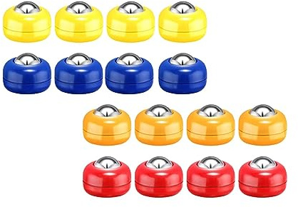 LOVIVER 16x Shuffleboard Pucks Set, Ausrüstung, Shuffleboard Rollen für Die Familie zu Hause
