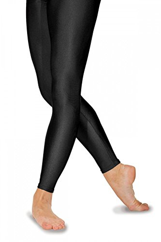 Roch Valley FLST Ballett Strumpfhosen ohne Fußteil aus Lycra Schwarz 2 (134-140cm)