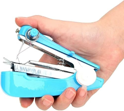 1 x Handnähmaschine, tragbare Mini-Handnähmaschinen, handliches Handarbeitswerkzeug, Mini-Nähmaschine, Handstichmaschine