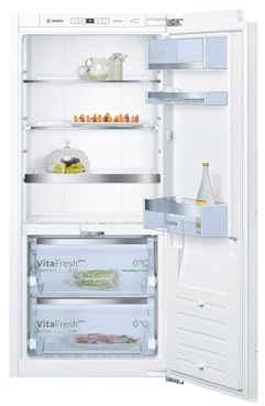 Bosch KIF41ADD0 Serie 8 Einbau-Kühlschrank, 122,5 x 56 cm Nische, 187 L, Flachscharnier, Made in Germany, VitaFresh pro 3x längere Frische, LED-Beleuchtung gleichmäßige Ausleuchtung Ohne Gefrierfach