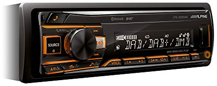 UTE-204DAB - Digitalradio mit DAB+ und Bluetooth, Schwarz (RGB Beleuchtung)