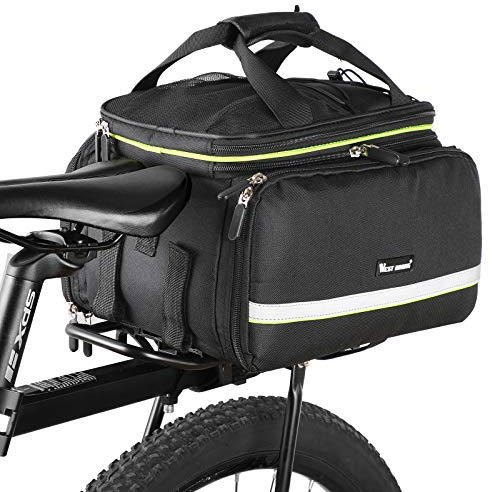 WESTGIRL Fahrradgepäcktasche, 35L doppelseitig, wasserdicht, Satteltasche, langlebig, für den Rücksitz, mit verstellbarem Schultergurt