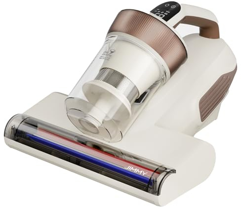 Jimmy Milbensauger für Matratzen 15kPa Matratzensauger mit Staubsensor, Heißluftfunktion, UV-C Licht, Ultraschall-Technik, Milbenstaubsauger für Matratze Sofa Teppichboden- BX6 Lite