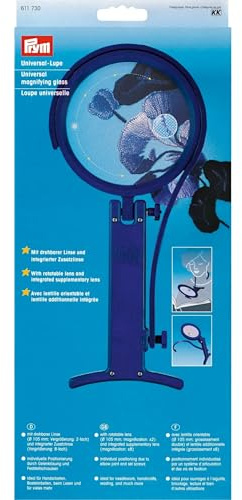 Prym Embroidery 611730 Magnifier Double 8 x 1 x 18 cm Plastic Blue
