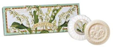 Saponificio Artigianale Fiorentino, Pflanzenseife mit Maiglöckchen duftend, 3er Pack, 3 x 100 Gramm