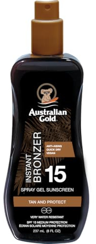 Australian Gold Sonnenschutz Spray with Bronzer SPF 15, 237 ml