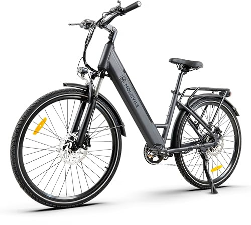 Molicycle R1 E-Bike Damen 27.5 Zoll Tiefeinsteiger Trekkingrad E-Cityrad mit 36V 14.5Ah Wechselakku, bis zu 110km, Hydraulische Scheibenbremsen, EU-konformes Ebike für Erwachsene